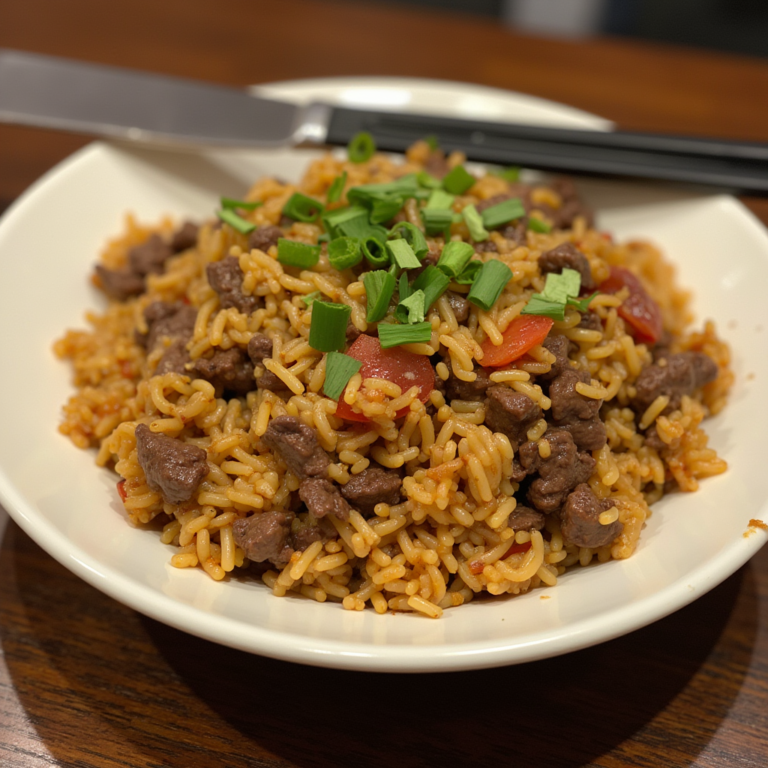 “Delicious Beef Fried Rice Recipe – Perfect for Leftovers or a Quick Dinner”